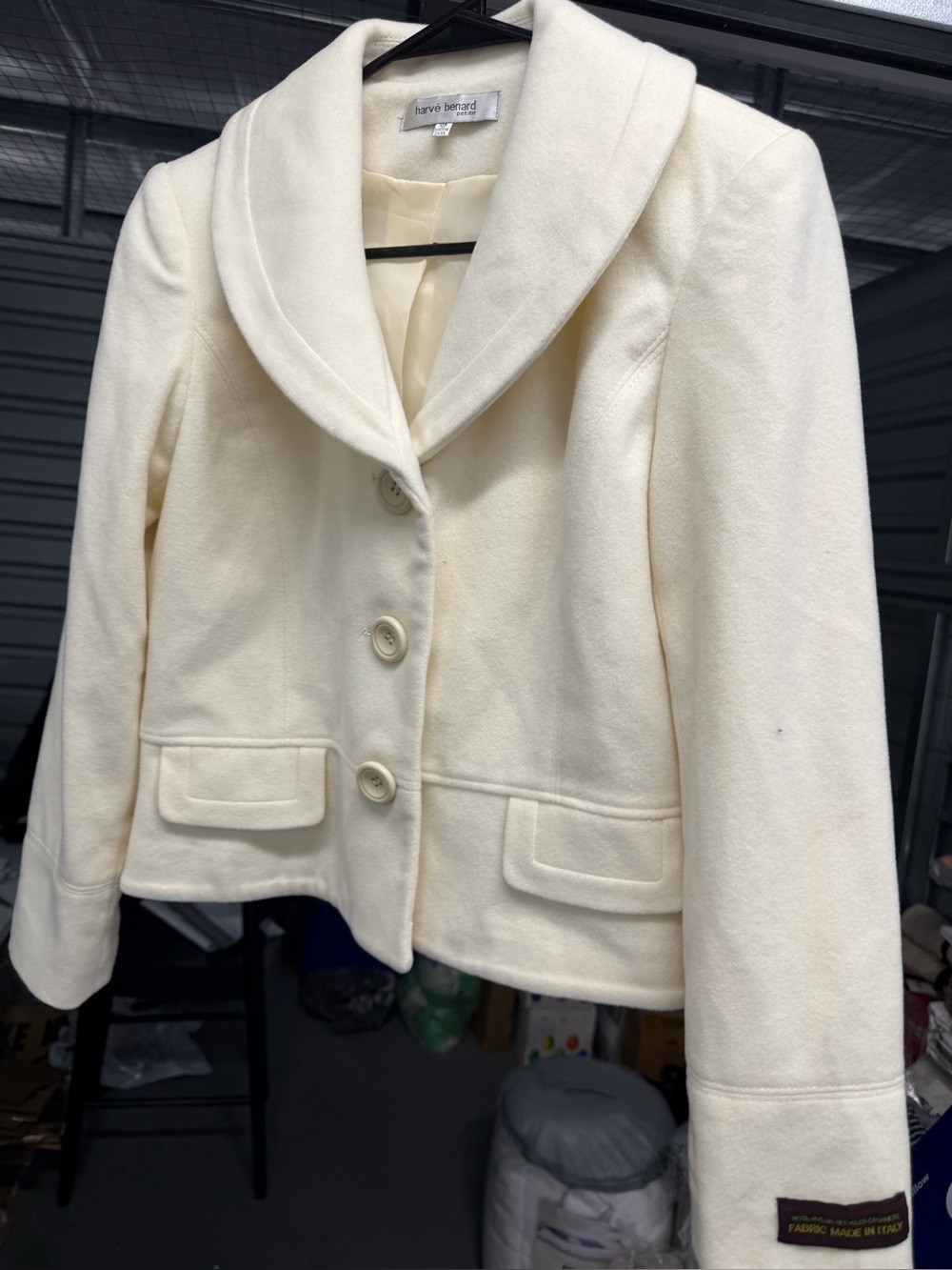 HAVRE Bernard cashmere 10 petite cream jacket new with tags MSRP $178